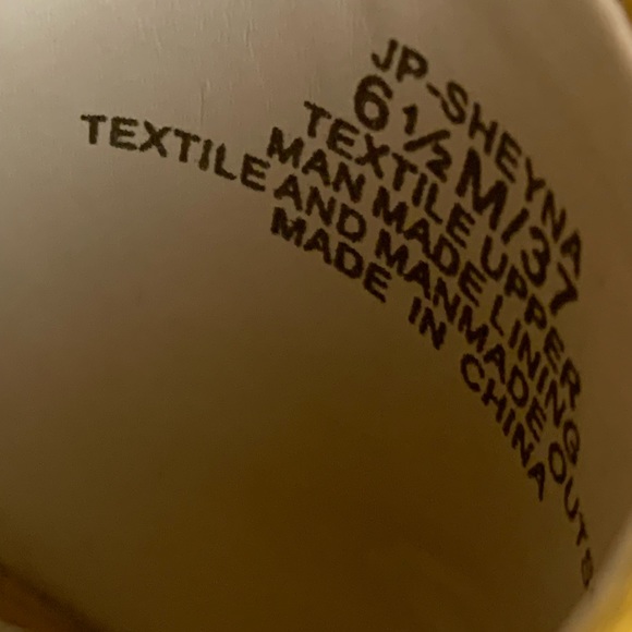 Yellow Slip On Jessica Simpson Platform Wedge Sandals. - Picture 4 of 7